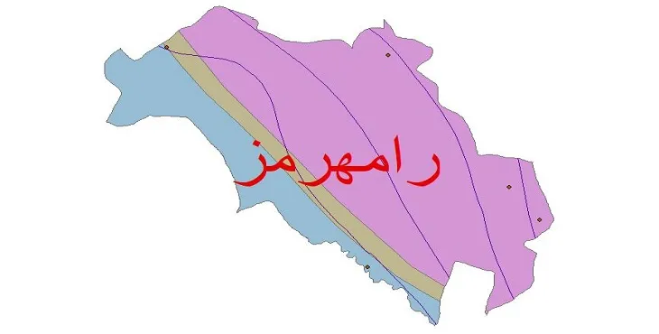 نقشه شیپ‌ فایل اقلیم‌شناسی شهرستان رامهرمز + 7 لایه اقلیمی