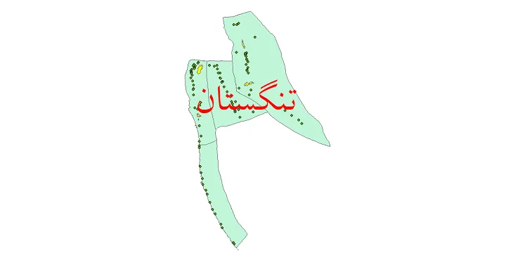 دانلود نقشه شیپ فایل (GIS) تقسیمات سیاسی شهرستان تنگستان سال 1400