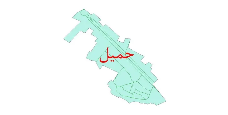 دانلود نقشه شیپ فایل شبکه معابر شهر حمیل