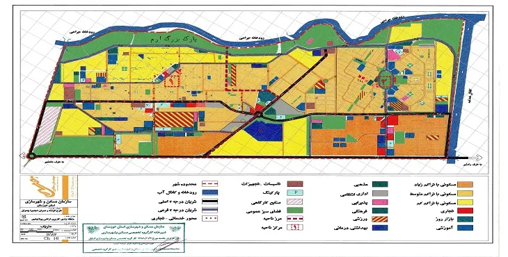 دانلود آلبوم نقشه های طرح جامع شهر چمران