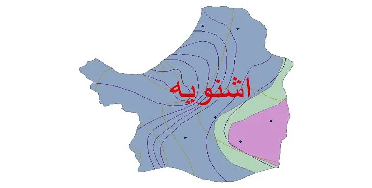نقشه شیپ‌ فایل اقلیم‌شناسی شهرستان اشنویه + 7 لایه اقلیمی