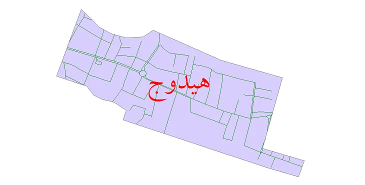 دانلود نقشه شیپ فایل شبکه معابر شهر هیدوج