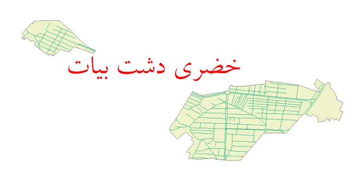 دانلود نقشه شیپ فایل شبکه معابر شهر خضری دشت بیاض