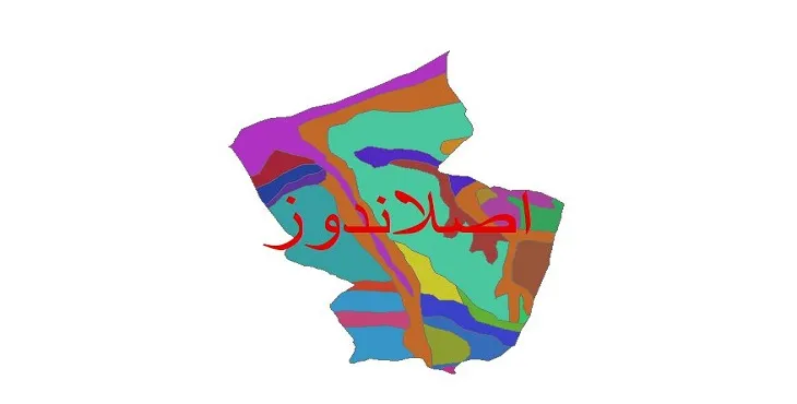 نقشه شیپ فایل (GIS) زمین‌ شناسی شهرستان اصلاندوز