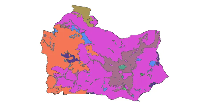 بروزترین نقشه شیپ فایل کاربری اراضی شهرستان خوی + PDF