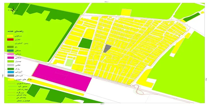 جدیدترین نقشه شهر بیدستان | قابل چاپ + کیفیت بالا