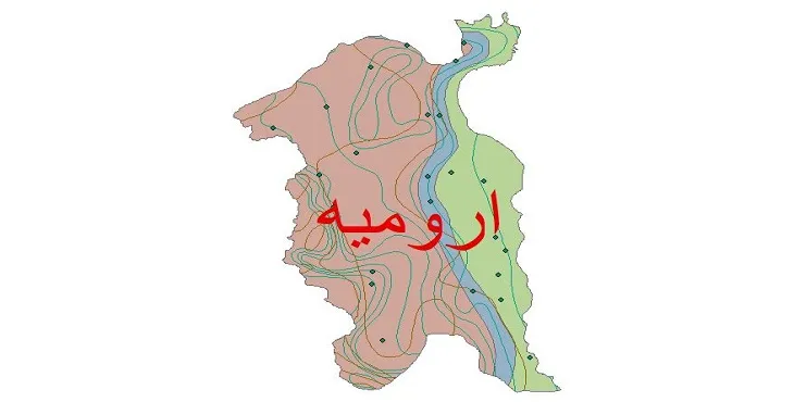 نقشه شیپ‌ فایل اقلیم‌شناسی شهرستان ارومیه + 7 لایه اقلیمی