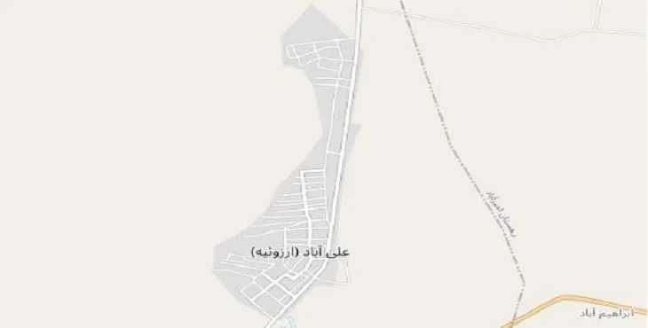 دانلود نقشه شهر علی آباد ارزوئیه + pdf با کیفیت بالا