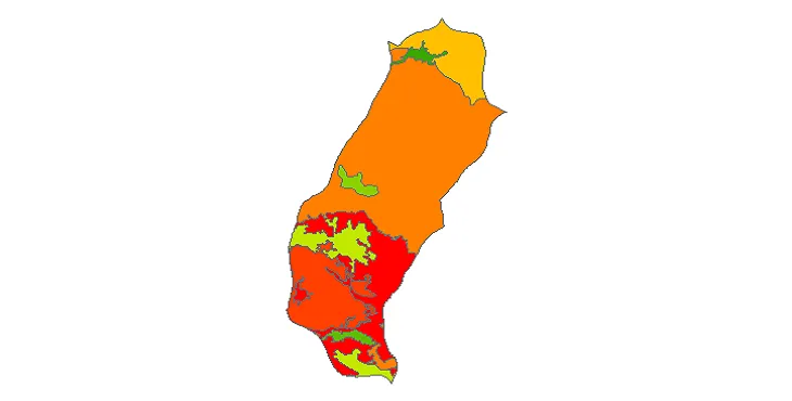 بروزترین نقشه شیپ فایل کاربری اراضی شهرستان املش + PDF