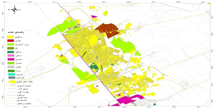 نقشه شیپ فایل (GIS) شهر قرچک 1404 + عکس با کیفیت