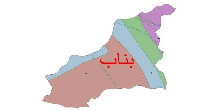 نقشه شیپ‌ فایل اقلیم‌شناسی شهرستان بناب + 7 لایه اقلیمی