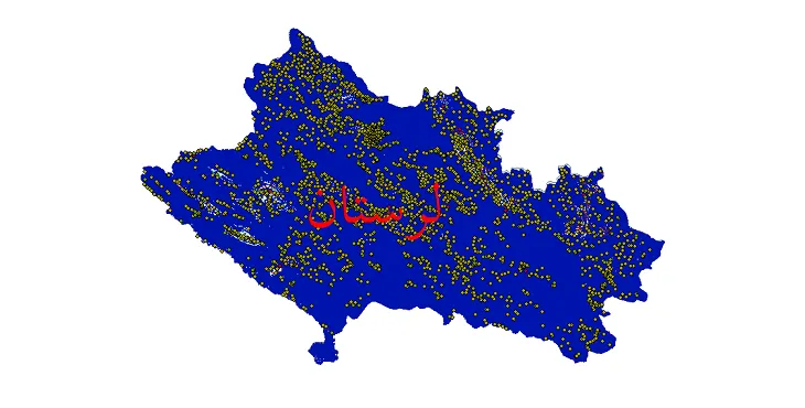 دانلود نقشه های شیپ فایل استان لرستان + کاملترین لایه GIS