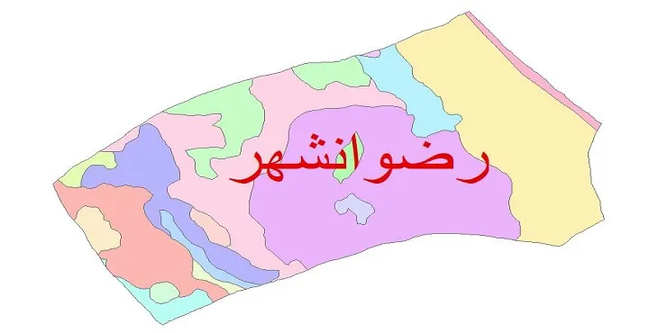 نقشه شیپ فایل (GIS) زمین‌ شناسی شهرستان رضوانشهر