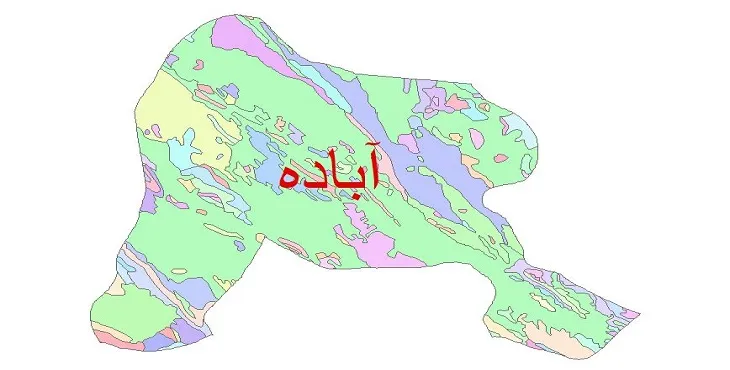 نقشه شیپ فایل (GIS) زمین‌ شناسی شهرستان آباده
