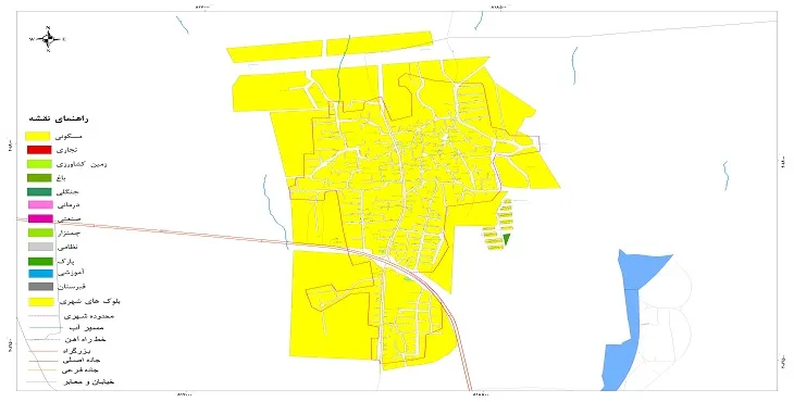 نقشه شیپ فایل (GIS) شهر سرخنکلاته 1404 + عکس با کیفیت