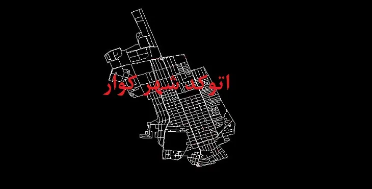 دانلود نقشه اتوکد شهر کوار