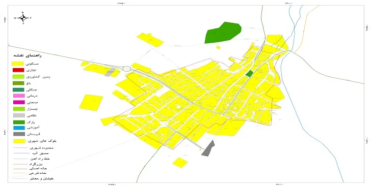 جدیدترین نقشه شهر صفی آباد شیروان  | قابل چاپ + کیفیت بالا