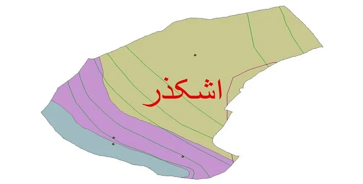 نقشه شیپ‌ فایل اقلیم‌شناسی شهرستان اشکذر + 7 لایه اقلیمی