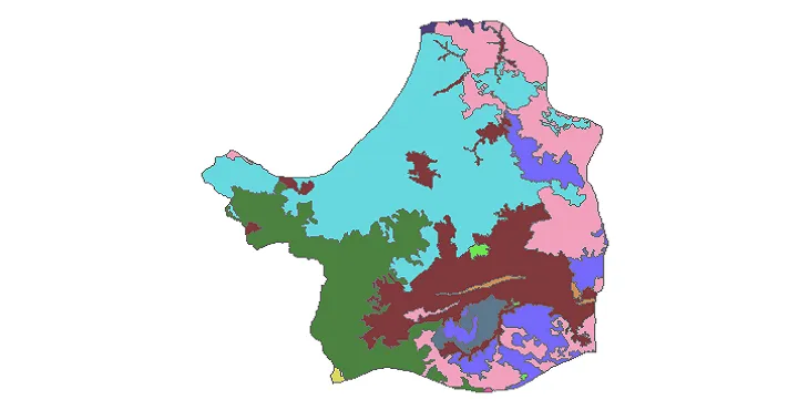 بروزترین نقشه شیپ فایل کاربری اراضی شهرستان اشنویه + PDF