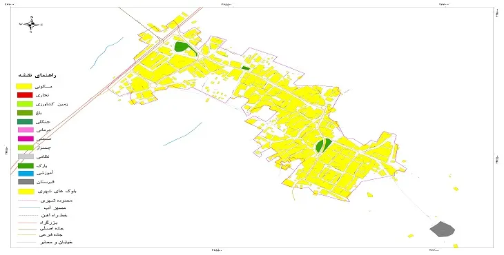 جدیدترین نقشه شهر خرمدشت | قابل چاپ + کیفیت بالا
