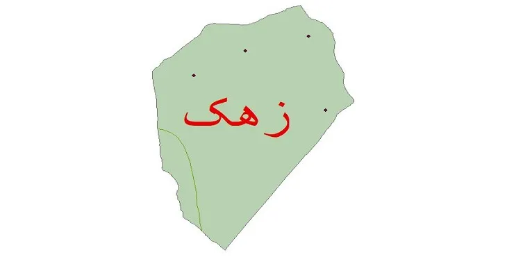 نقشه شیپ‌ فایل اقلیم‌شناسی شهرستان زهک + 7 لایه اقلیمی