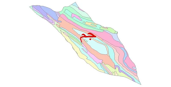 نقشه شیپ فایل (GIS) زمین‌ شناسی شهرستان جم