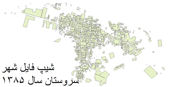 دانلود شیپ فایل بلوک آماری شهر سروستان