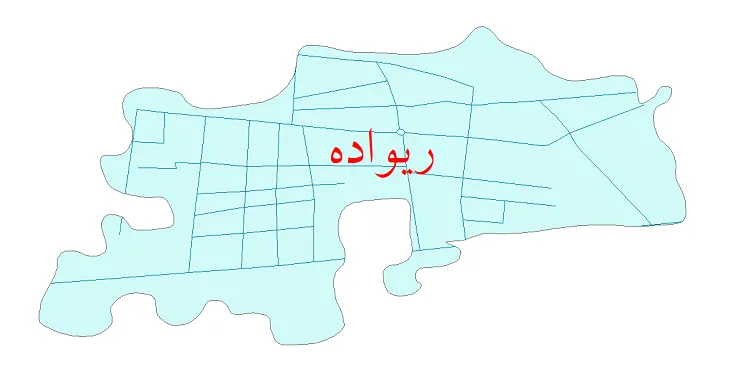 دانلود نقشه شیپ فایل شبکه معابر شهر ریواده