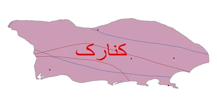 نقشه شیپ‌ فایل اقلیم‌شناسی شهرستان کنارک + 7 لایه اقلیمی