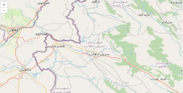 دانلود نقشه شهرستان سرپل ذهاب + pdf با کیفیت بالا
