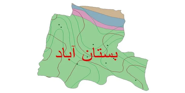 نقشه شیپ‌ فایل اقلیم‌شناسی شهرستان بستان آباد + 7 لایه اقلیمی