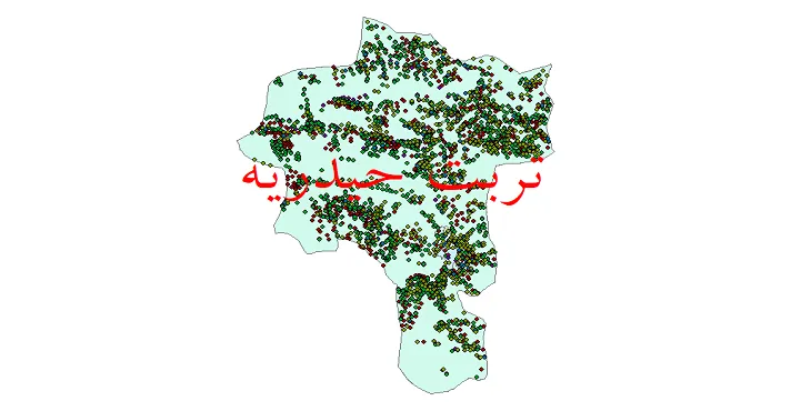 دانلود نقشه جمعیت نقاط شهری و روستایی شهرستان تربت حیدریه از سال 1335 تا 1395