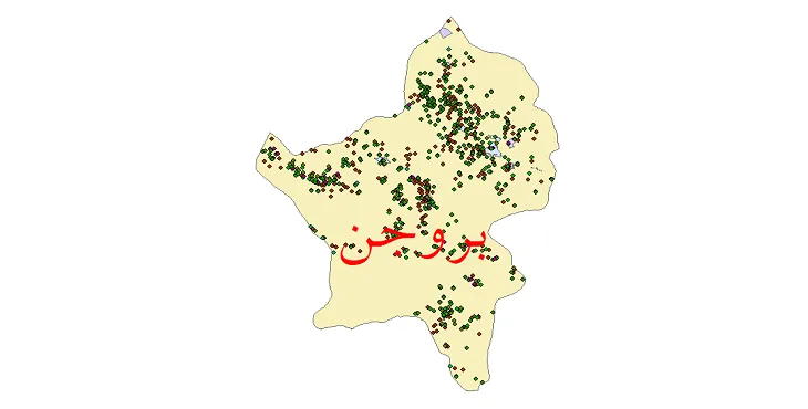 دانلود نقشه جمعیت نقاط شهری و روستایی شهرستان بروجن از سال 1335 تا 1395