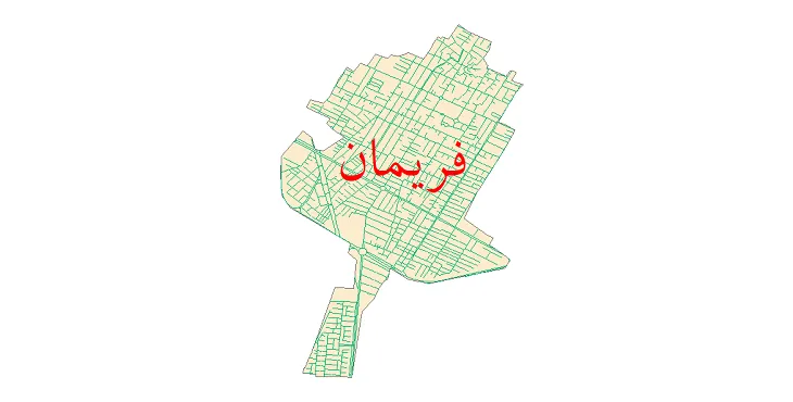 دانلود نقشه شیپ فایل شبکه معابر شهر فریمان