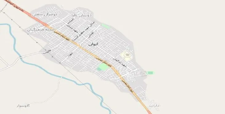 دانلود نقشه شهر ایوان + pdf با کیفیت بالا