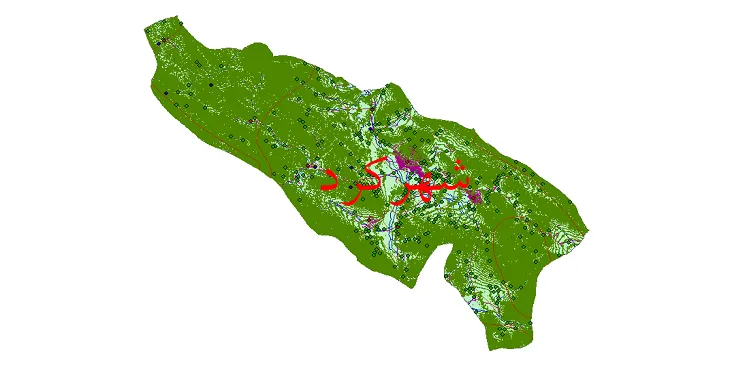 دانلود نقشه های شیپ فایل شهرستان شهرکرد + کاملترین لایه GIS