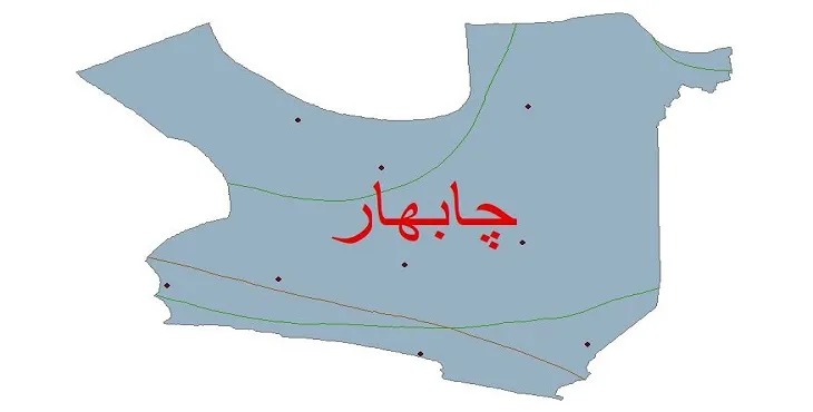 نقشه شیپ‌ فایل اقلیم‌شناسی شهرستان چابهار + 7 لایه اقلیمی