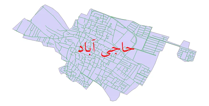 دانلود نقشه شیپ فایل شبکه معابر شهر حاجی آباد فارس
