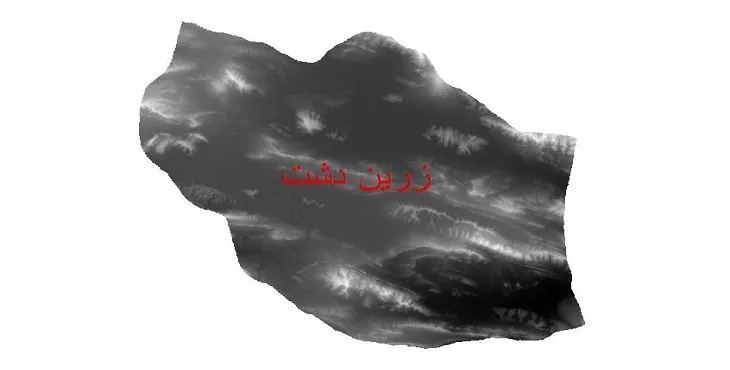 دانلود نقشه دم (DEM) شهرستان زرین دشت | دقت 30 متر