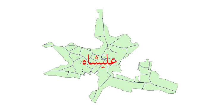 دانلود نقشه شیپ فایل شبکه معابر شهر علیشاه