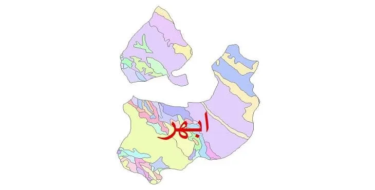 نقشه شیپ فایل (GIS) زمین‌ شناسی شهرستان ابهر