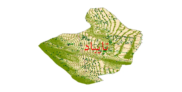 دانلود نقشه های شیپ فایل شهرستان تایباد + کاملترین لایه GIS