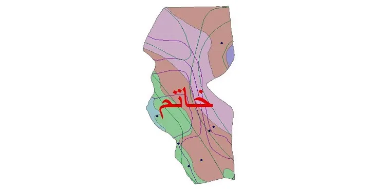 نقشه شیپ‌ فایل اقلیم‌شناسی شهرستان خاتم + 7 لایه اقلیمی