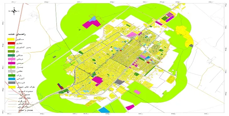 جدیدترین نقشه شهر مرودشت | قابل چاپ + کیفیت بالا