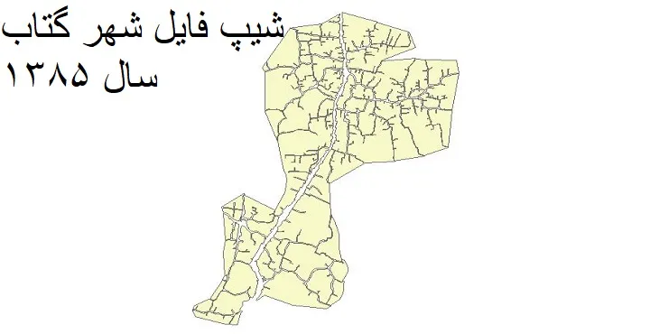 دانلود شیپ فایل بلوک آماری شهر گتاب