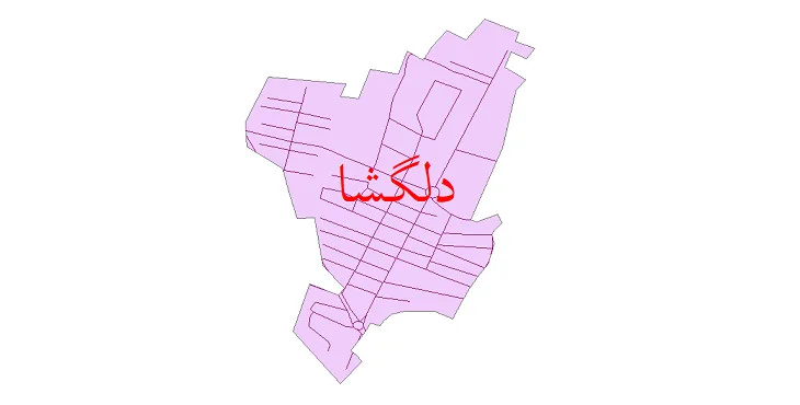 دانلود نقشه شیپ فایل شبکه معابر شهر دلگشا