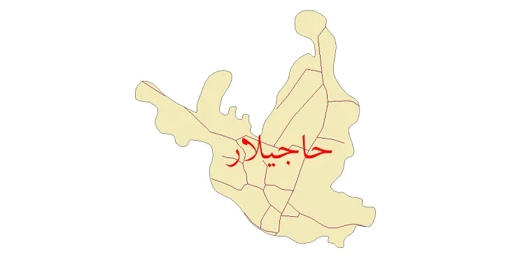 دانلود نقشه شیپ فایل شبکه معابر شهر حاجیلار