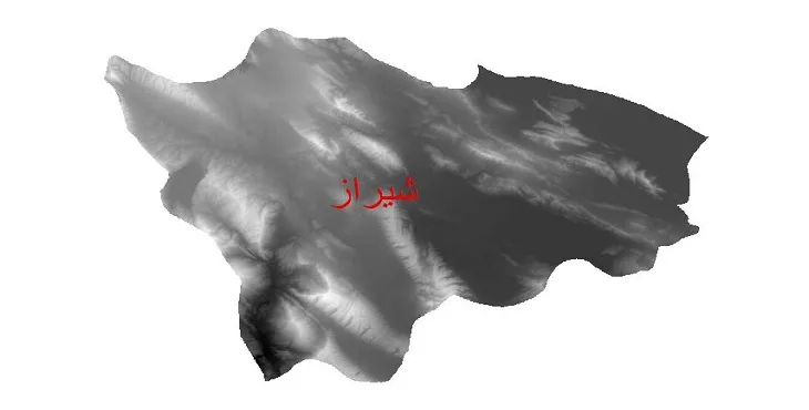 دانلود نقشه دم (DEM) شهرستان شیراز | دقت 30 متر