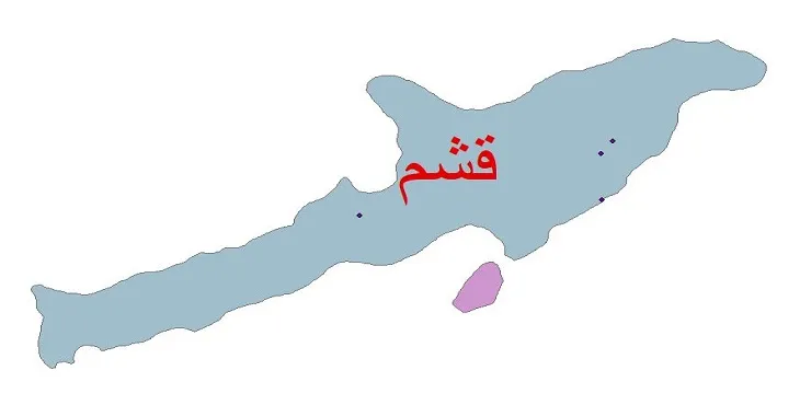 نقشه شیپ‌ فایل اقلیم‌شناسی شهرستان قشم + 7 لایه اقلیمی
