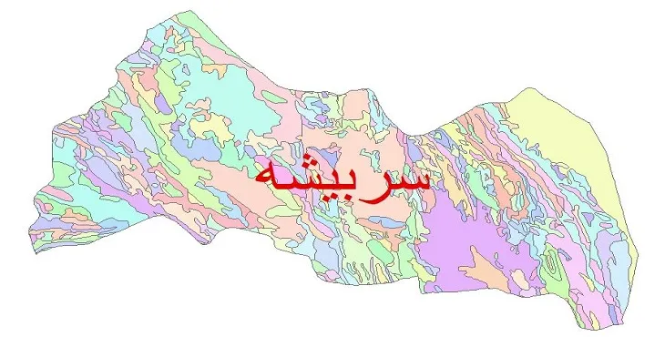 نقشه شیپ فایل (GIS) زمین‌ شناسی شهرستان سربیشه
